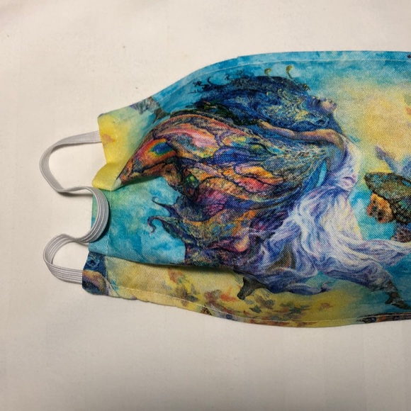 FACE MASK FAIRIES ANGEL BUTTERFLIES - Picture 3 of 6